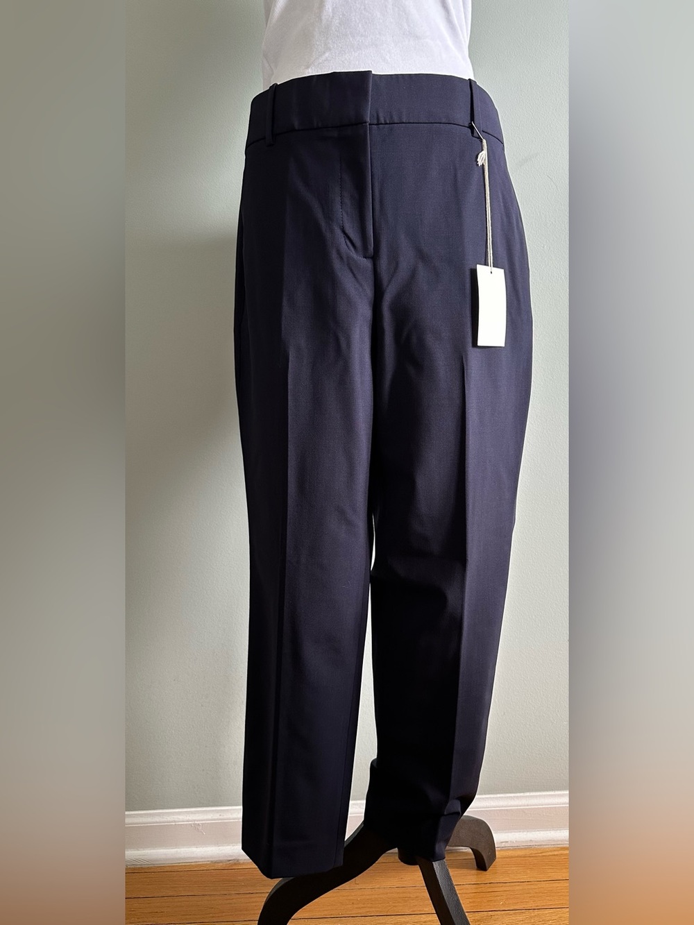 J.Crew Cameron Pant Navy Italian Stretch Wool, NWT, Size 12